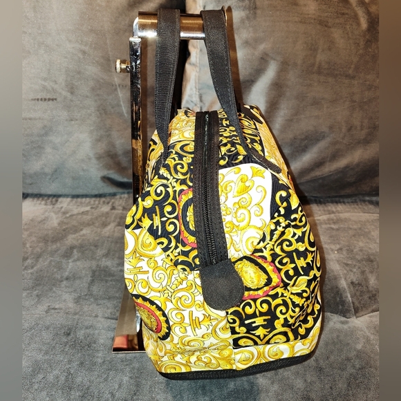 NWOT Authentic Gianni Versace Baroque Medusa Fabric Matching Handbag Set - Picture 15 of 16